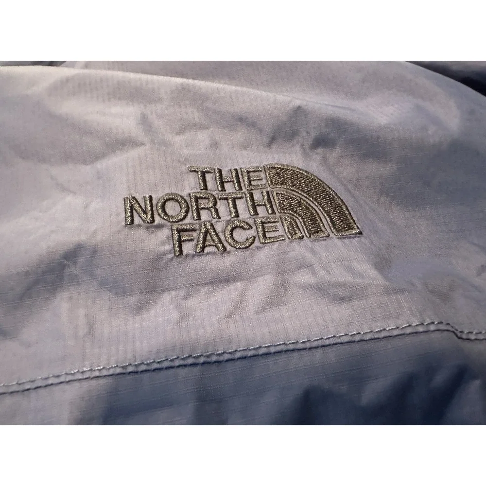 The North Face DryVent Jacket Mens Blue Hooded Rain Windbreaker Shell Size L